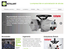 Tablet Screenshot of metalart.com.ar